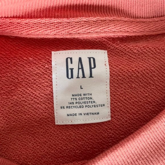 Gap Red Orange Pullivet Sweatshirt Men’s L NWT - Picture 3 of 4